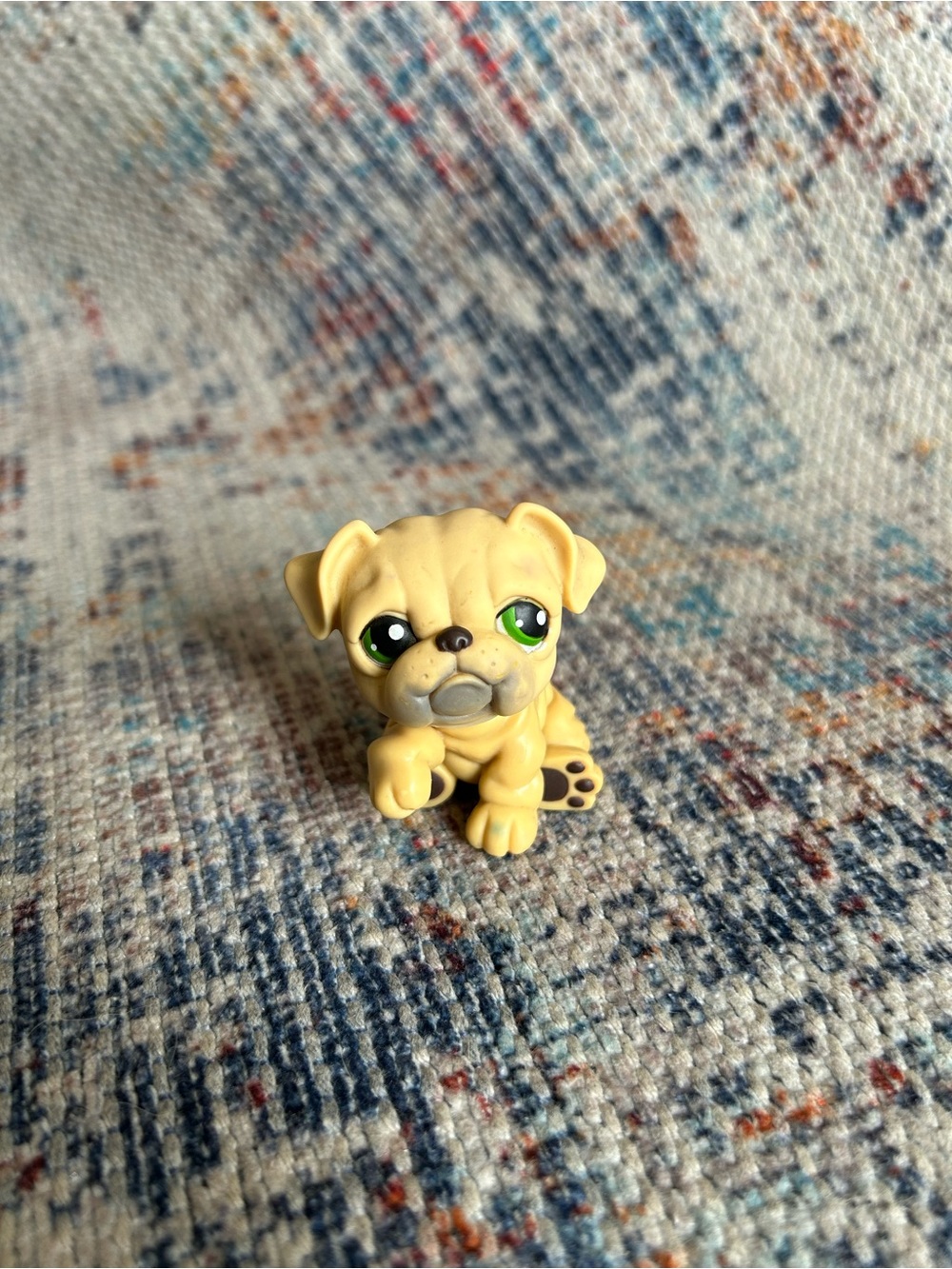 LPS Littlest Pet Shop Tan Bulldog #107
